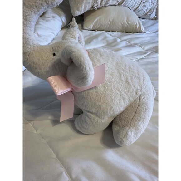 Baby Ganz Collection “Sweet Elephant”Stuffed Animal Soft Toy lovey Pink Ribbon - Picture 5 of 15